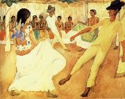 Diego Rivera Dancing oil painting